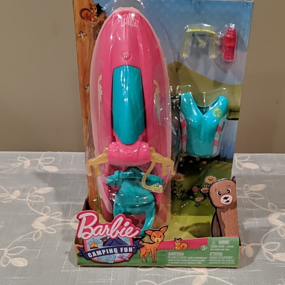 barbie camping fun jet ski